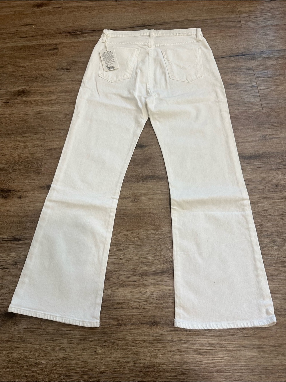 Hudson Jeans White Wide-Leg Flare Denim - Picture 2 of 4